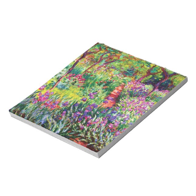 The Iris Garden at Giverny by Claude Monet Notepad (Rotated)