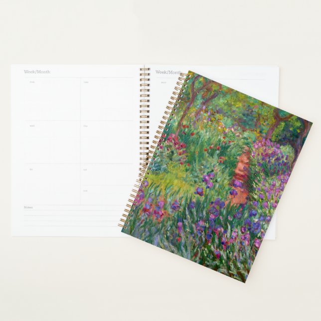 The Iris Garden At Giverny By Claude Monet Planner (Display)