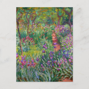 The Iris Garden At Giverny By Claude Monet  Postcard