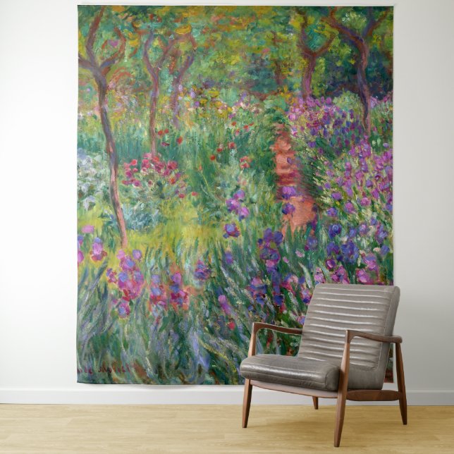 The Iris Garden At Giverny By Claude Monet  Tapestry (In Situ)