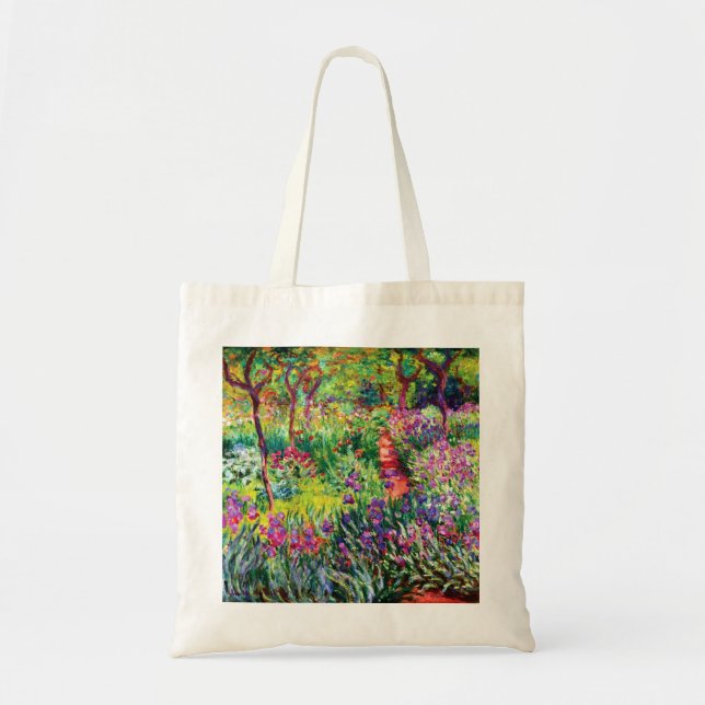 The Iris Garden at Giverny by Claude Monet Tote Ba (Front)