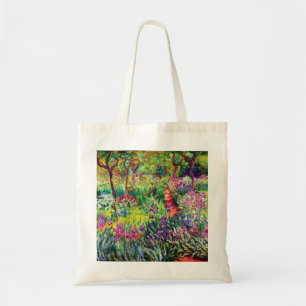 The Iris Garden at Giverny by Claude Monet Tote Ba Bag