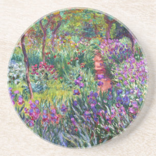 The Iris Garden at Giverny, Claude Monet Coaster