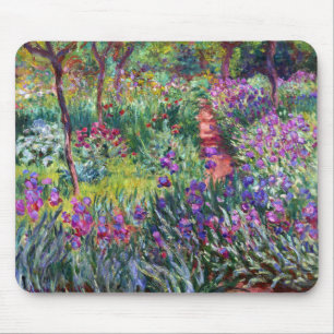 The Iris Garden at Giverny, Claude Monet Mouse Mat
