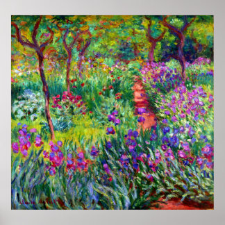 The Iris Garden at Giverny Fine Art Poster