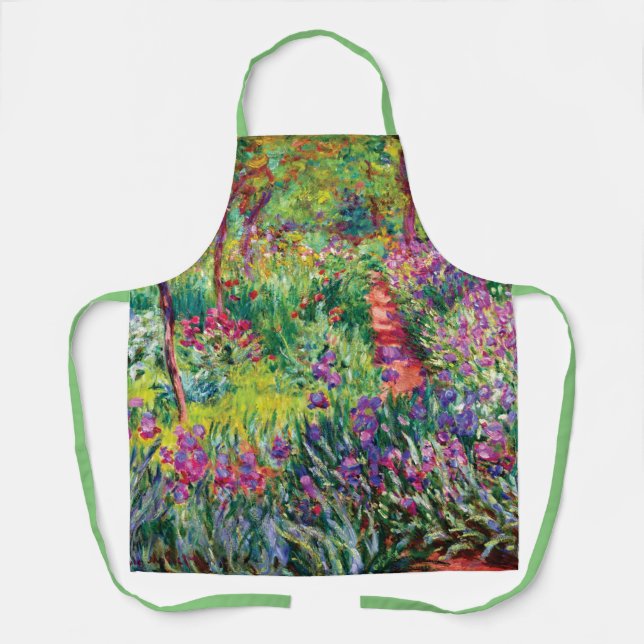 The Iris Garden by Claude Monet   Apron (Front)