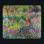 The Iris Garden by Claude Monet Cutting Board<br><div class="desc">The Iris Garden by Claude Monet.
Please visit my store for more interesting design and more colour choice => zazzle.com/colorfulworld*</div>