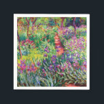 The Iris Garden by Claude Monet    Napkin<br><div class="desc">The Iris Garden at Giverny by Claude Monet.
Please visit my store for more interesting design and more colour choice => zazzle.com/colorfulworld*</div>