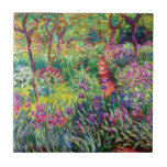 The Iris Garden by Claude Monet  Tile<br><div class="desc">The Iris Garden by Claude Monet.
Please visit my store for more interesting design and more colour choice => zazzle.com/colorfulworld*</div>