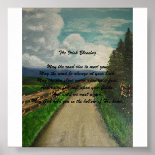 The Irish Blessing Poster