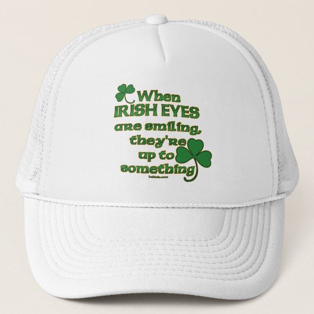 The Irish Eyes Joke funny Irish hats (Front)