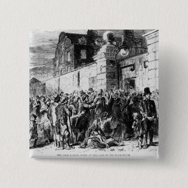 The Irish Famine 15 Cm Square Badge (Front)