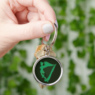 The Irish harp - a symbol of Ireland Key Ring