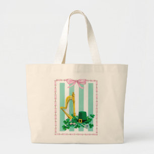 The Irish Harp - Large Tote Bag