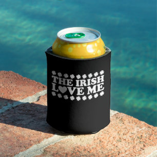 The Irish Love Me Shamrock St Patrick's Day Retro Can Cooler