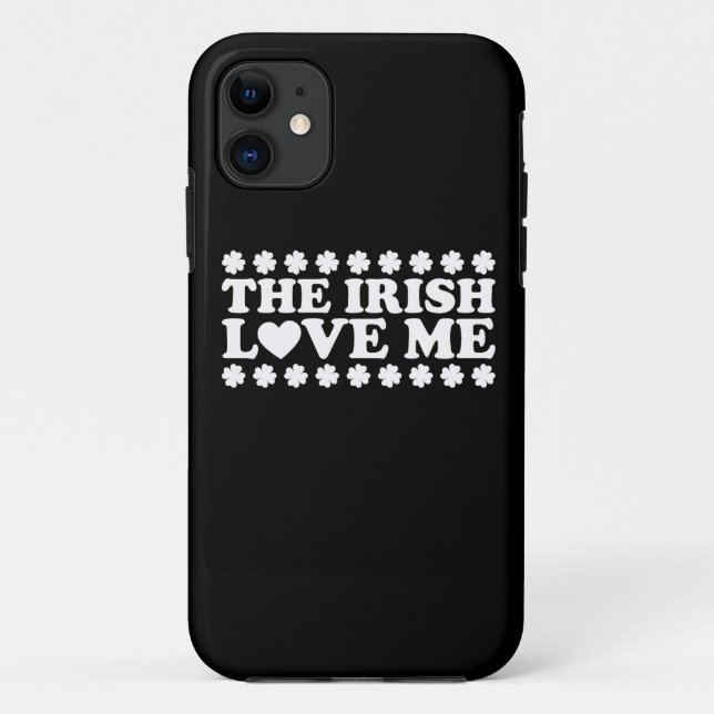 The Irish Love Me Shamrock St Patrick's Day Retro Case-Mate iPhone Case (Back)