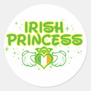 The Irish Princess Classic Round Sticker