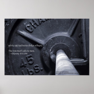 The iron itself calls to men. poster