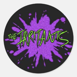 The Irritants Splat Logo Green/Purple Classic Round Sticker