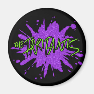The Irritants Splat Logo - Green/Purple  Magnet