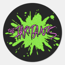 The Irritants Splat Logo Pink/Green