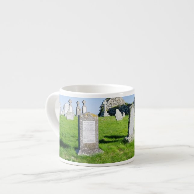 The island Benbecula (Beinn nam Fadhla) Espresso Cup (Front Left)
