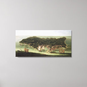 The Island of Barbados, c.1694 (oil on canvas) Canvas Print