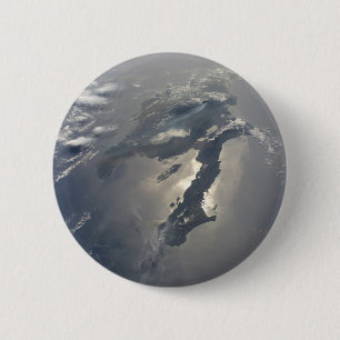 The Island Of Hispaniola With Sunglin 6 Cm Round Badge