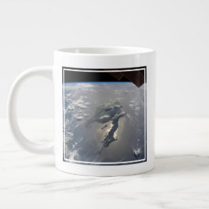 The Island Of Hispaniola With Sunglin Large Coffee Mug