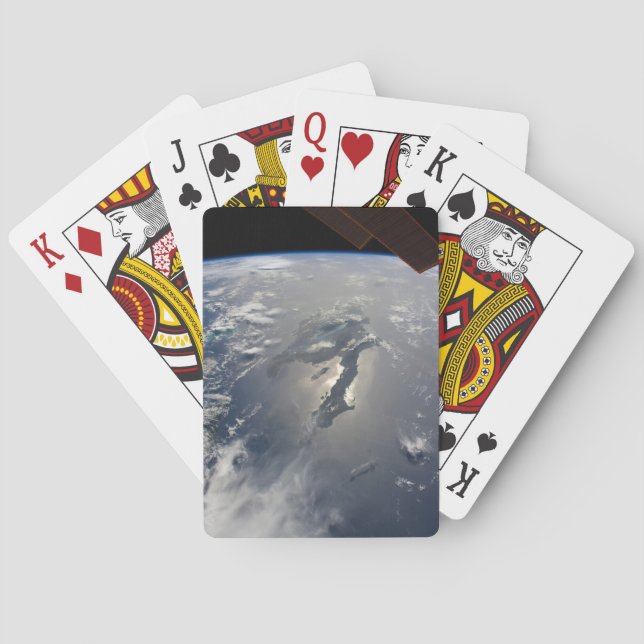 The Island Of Hispaniola With Sunglin Playing Cards (Back)
