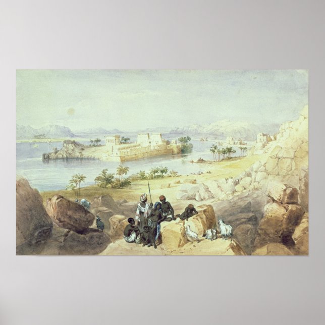 The Island of Philae, looking down the River Nile Poster (Front)