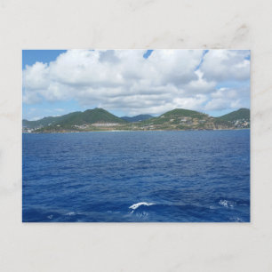 The Island of Saint Martin During a Sunny Day Postcard