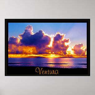 The Islands Blue Poster