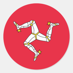 The Isle of Man Classic Round Sticker