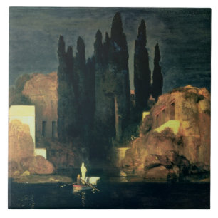 The Isle of the Dead, 1880 (oil on canvas) Tile