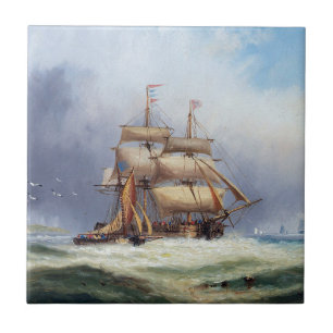 The Isle of Wright pilot boat 1887 Tile