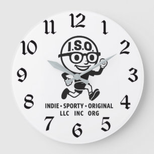 THE ISO Hat Large Clock