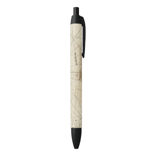 The Isthmus of Panama Black Ink Pen (Bottom (Vertical))