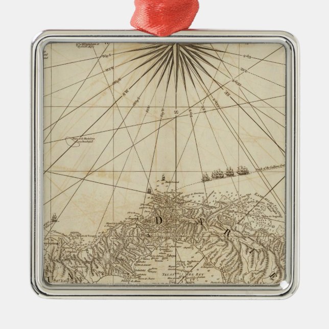 The Isthmus of Panama Metal Tree Decoration (Front)