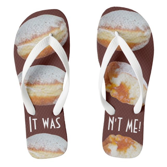 The 'It Wasn't Me!' Adult Flip Flops (Footbed)