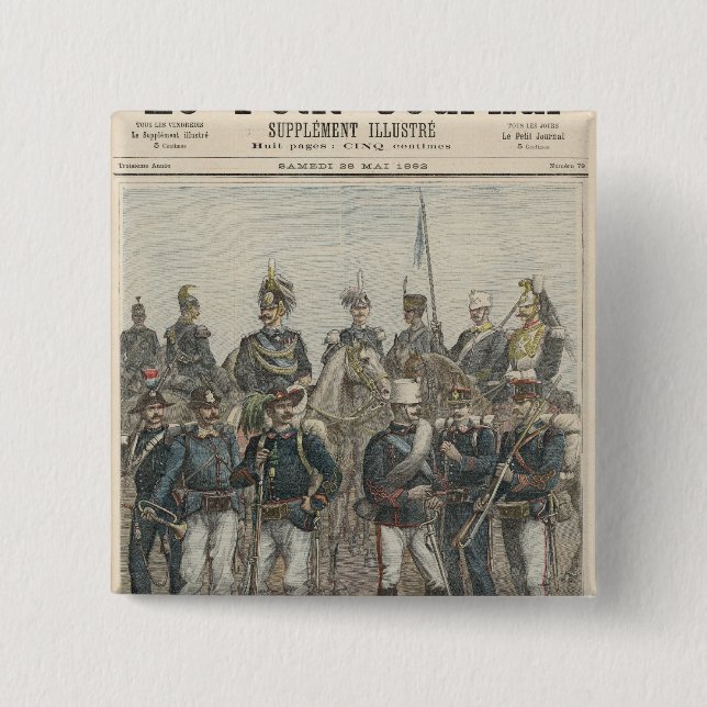 The Italian Army 15 Cm Square Badge (Front)