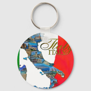 The Italian "Boot" Key Ring