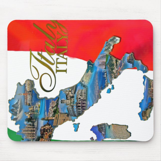 The Italian "Boot" Mouse Mat (Front)