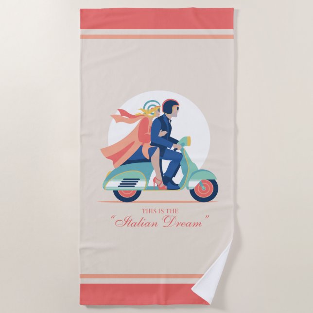 The Italian Dream - The White Lotus Beach Towel (Front)
