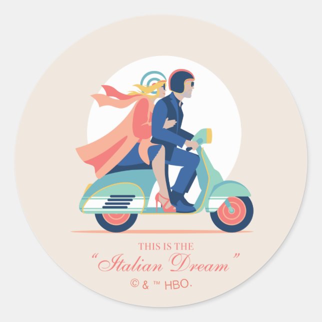 The Italian Dream - The White Lotus Classic Round Sticker (Front)