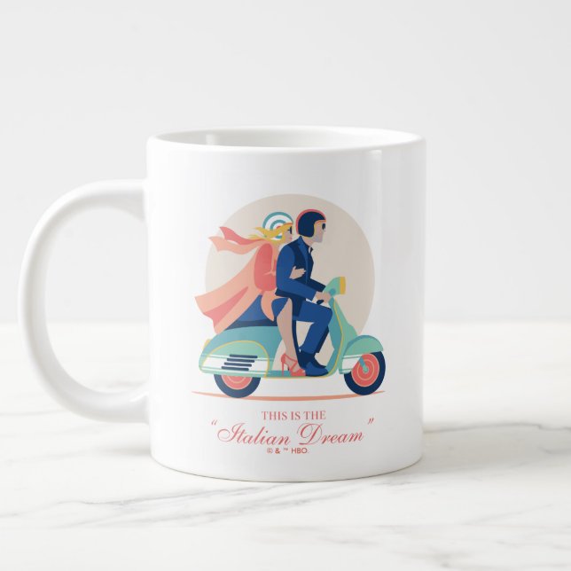 The Italian Dream - The White Lotus Large Coffee Mug (Left)