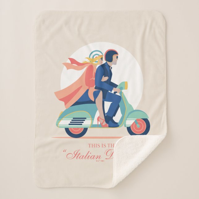 The Italian Dream - The White Lotus Sherpa Blanket (Front)