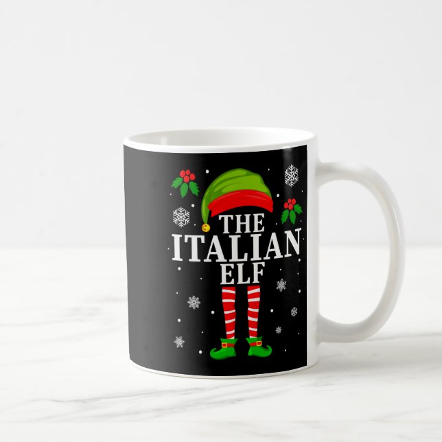 The Italian Elf Family Matching Christmas Pajama L Coffee Mug (Right)