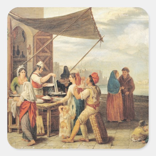 The Italian Market Square Sticker (Front)