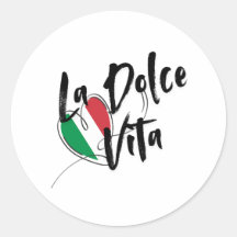 The Italian sweet life. La Dolce Vita